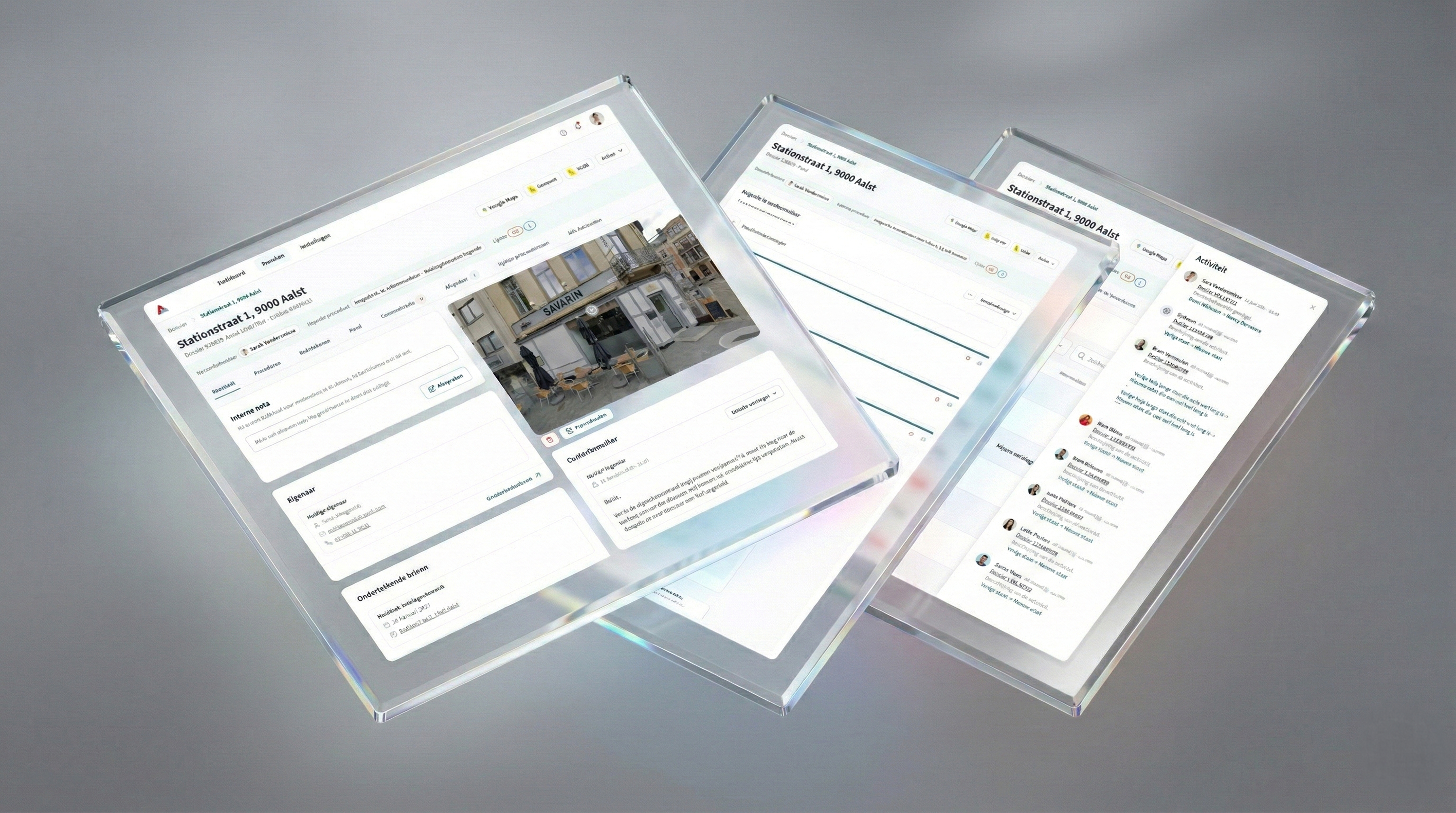 Screenshot of Stad Aalst housing conformity and dossier management platform
