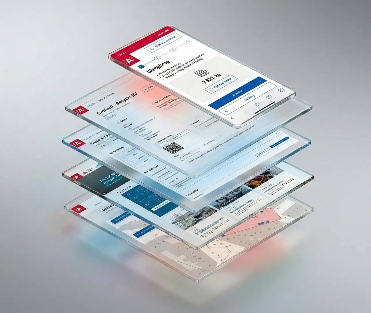 Screenshot of Stad Antwerpen municipal applications and digital services